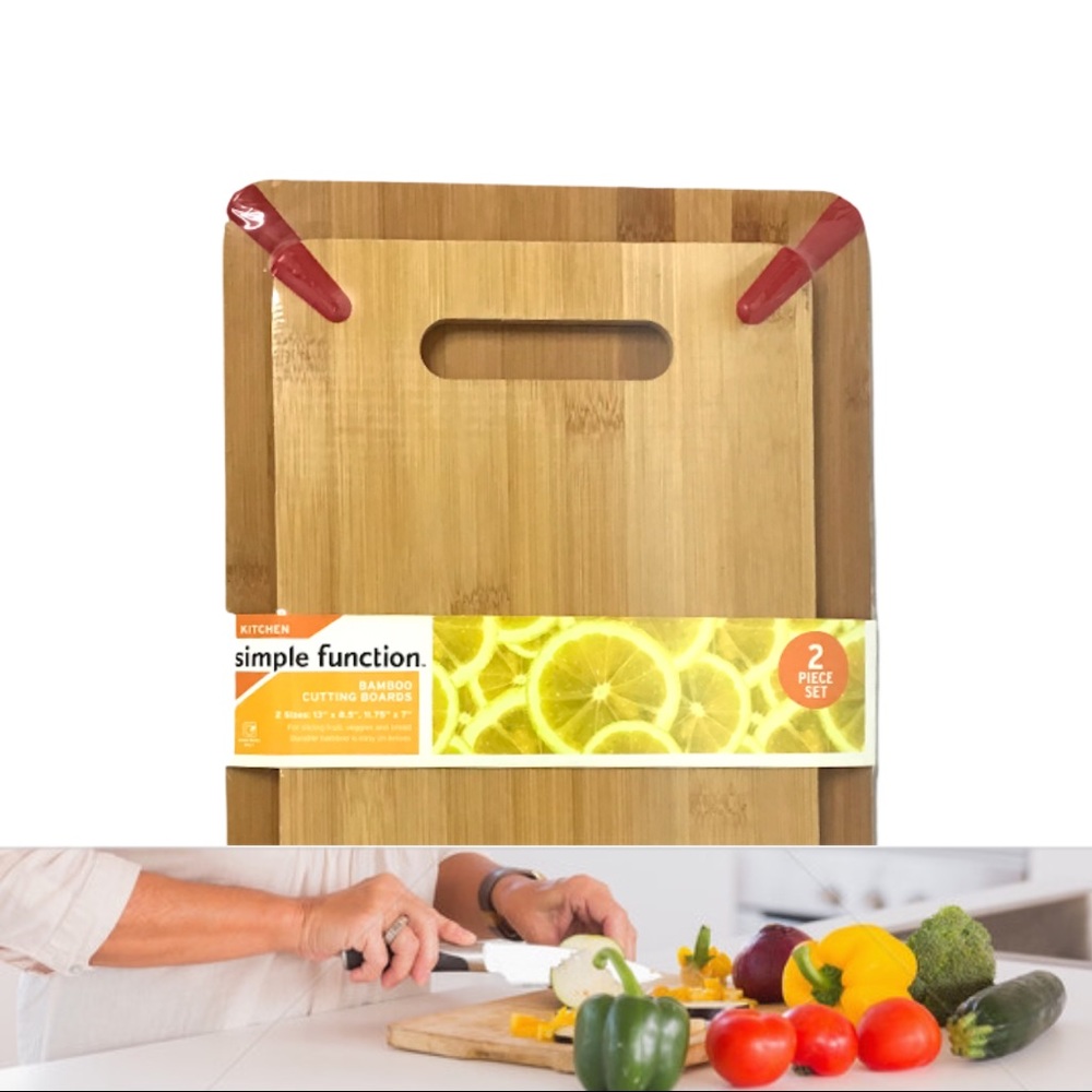 Bamboo Cutting Boards 2 Set